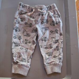 Carter's Gray Construction Print Joggers